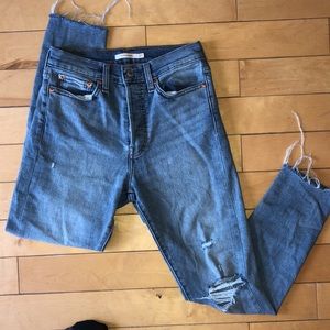 Levis High Waisted Wedgie Skinny Jeans